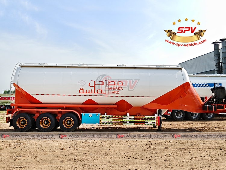48 CBM Powder Semi-trailer Tank - Right Side